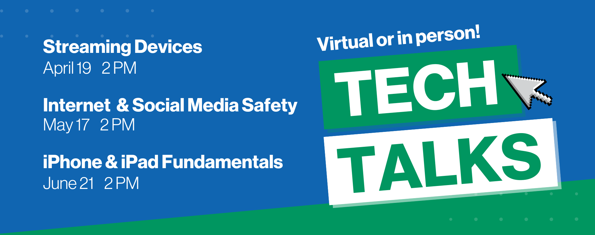 Tech Talks - Virtual or in person